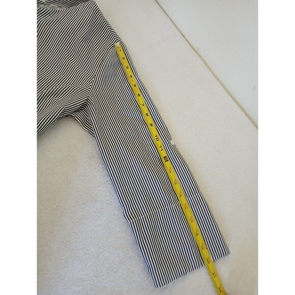 KontroL Contemporary Women’s Striped Flower Embroidered Shirt Blouse Size Large - Picture 14 of 16